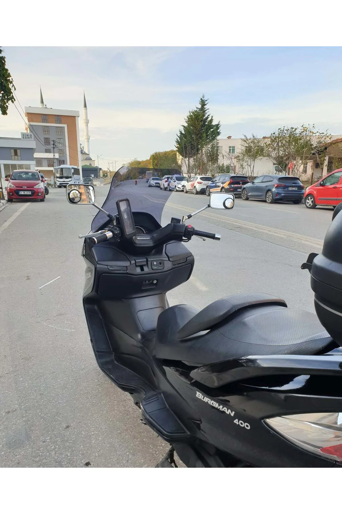 Suzuki Burgman 400 K7 Ön Cam 2007-2015 Model 70cm Füme Renkli 4mm