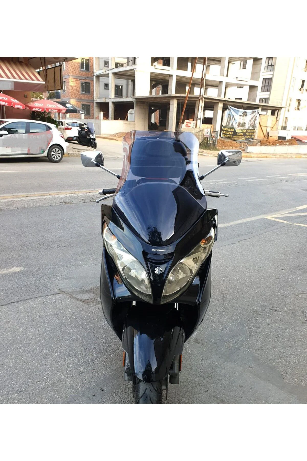 Suzuki Burgman 400 K7 Ön Cam 2007-2015 Model 70cm Füme Renkli 4mm