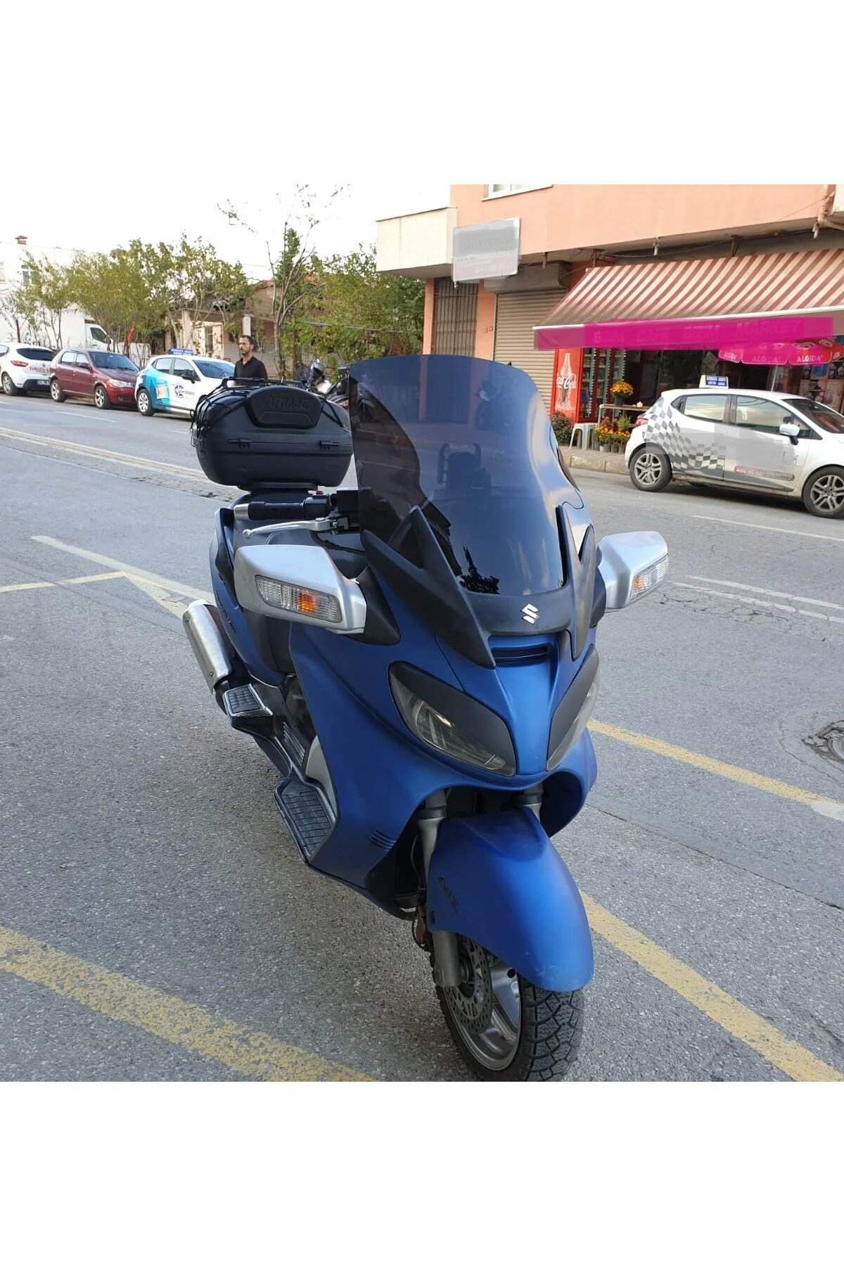 Suzuki Burgman 650 Ön Cam 2005-2008 Model 65cm Siyah Renkli 4mm
