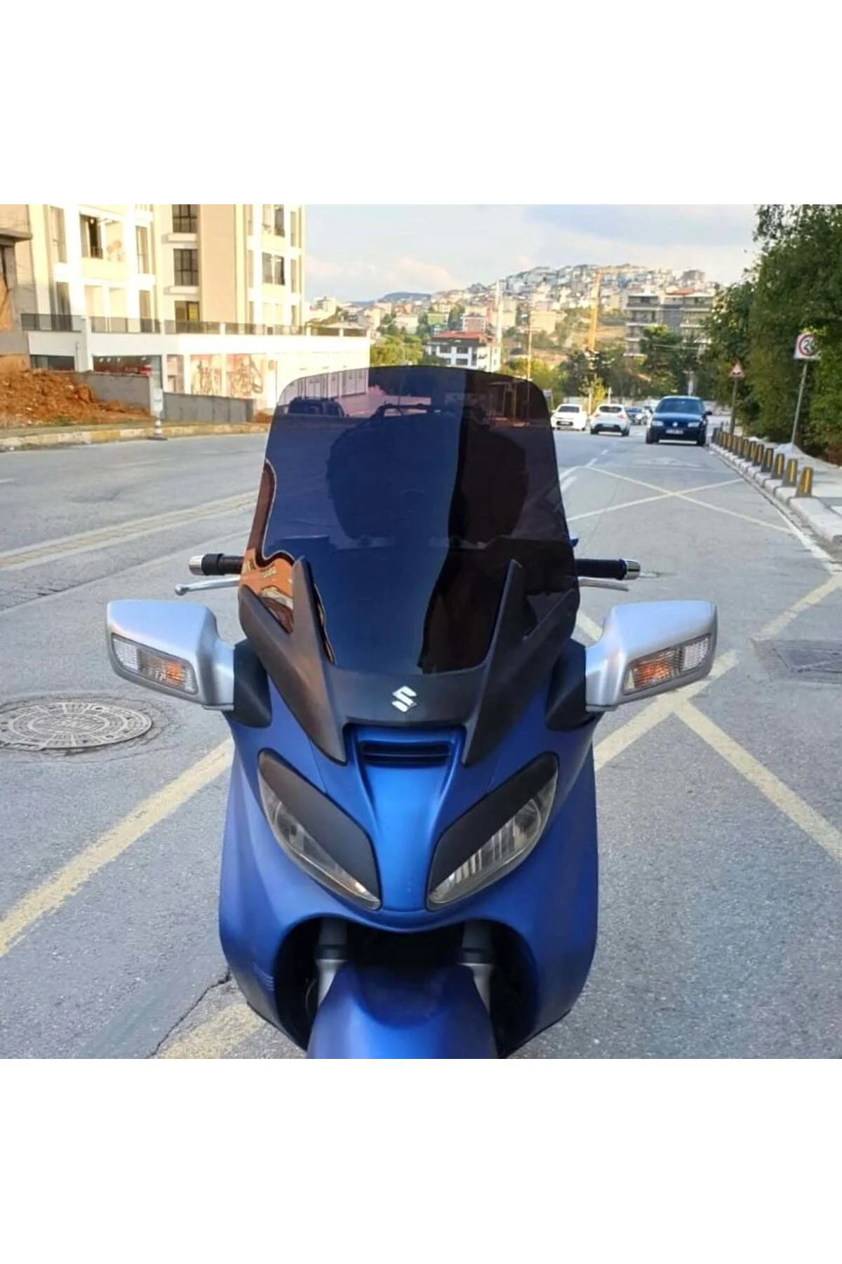 Suzuki Burgman 650 Ön Cam 2005-2008 Model 65cm Siyah Renkli 4mm
