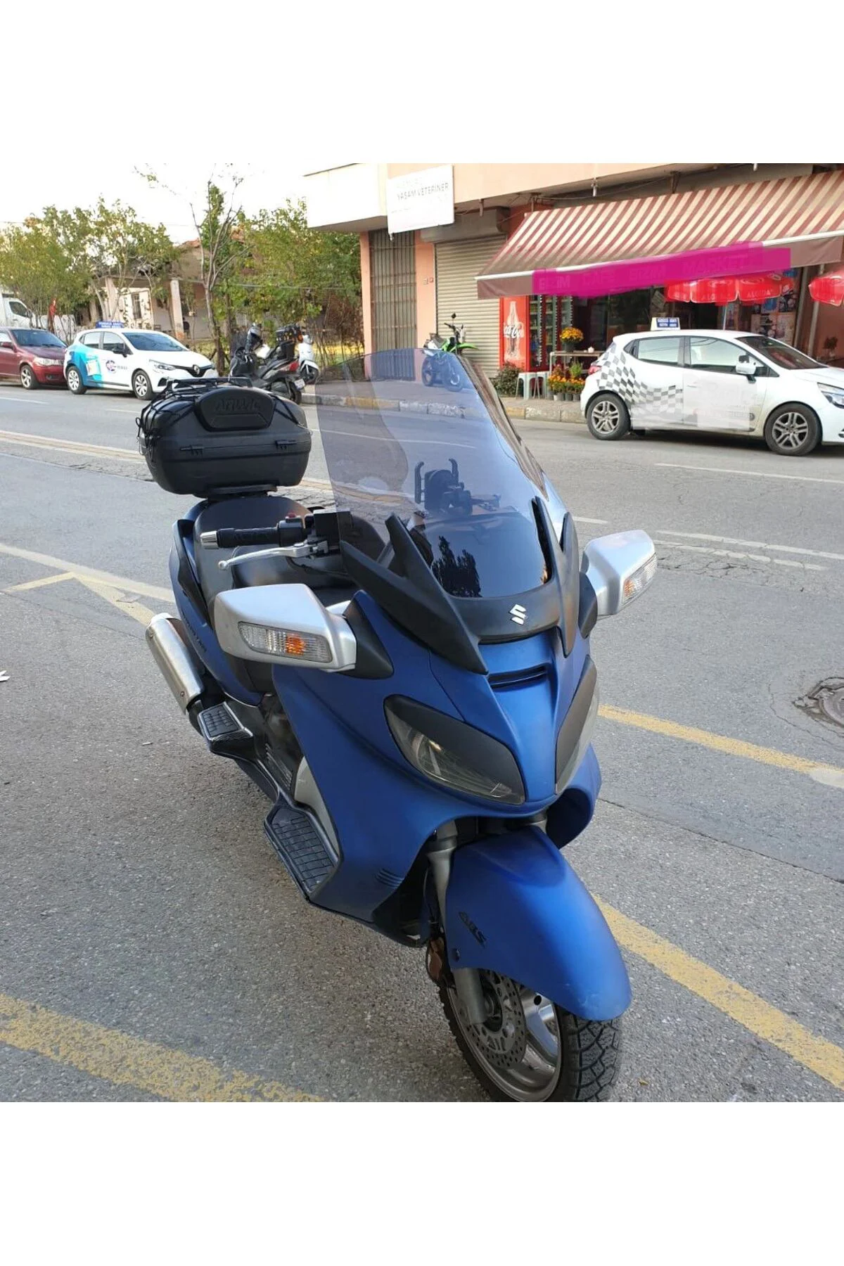 Suzuki Burgman 650 Ön Cam 2005-2008 Model 65cm Füme Renkli 4mm