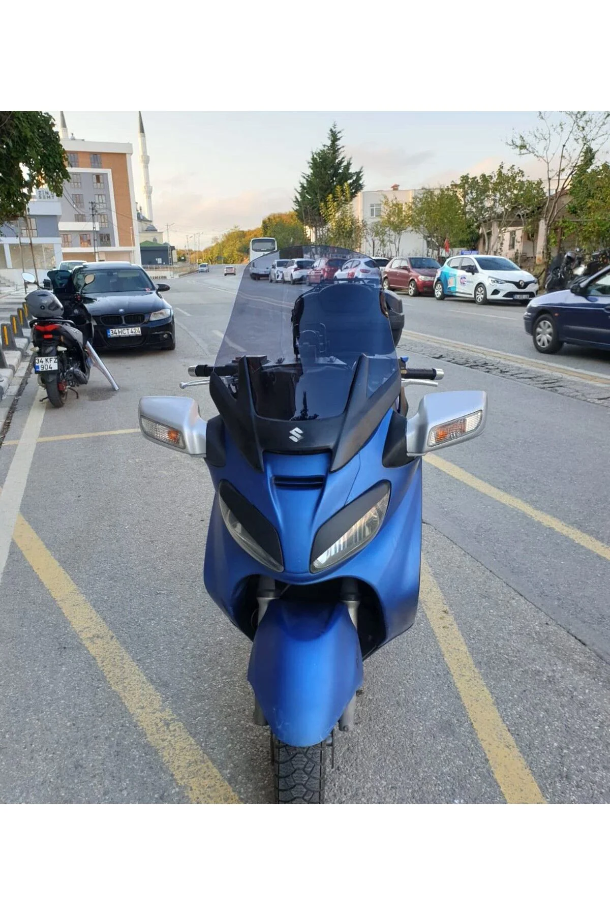 Suzuki Burgman 650 Ön Cam 2005-2008 Model 65cm Füme Renkli 4mm