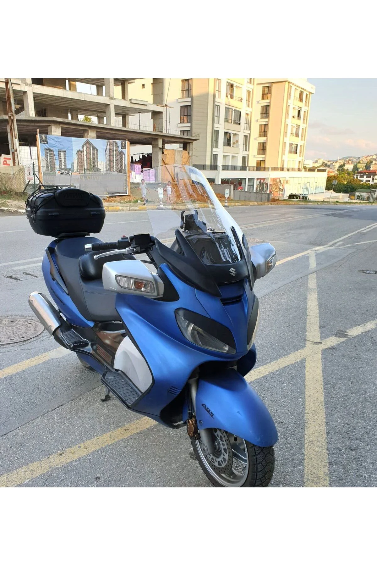 Suzuki Burgman 650 Ön Cam 2005-2008 Model 65cm Şeffaf Renkli 4mm