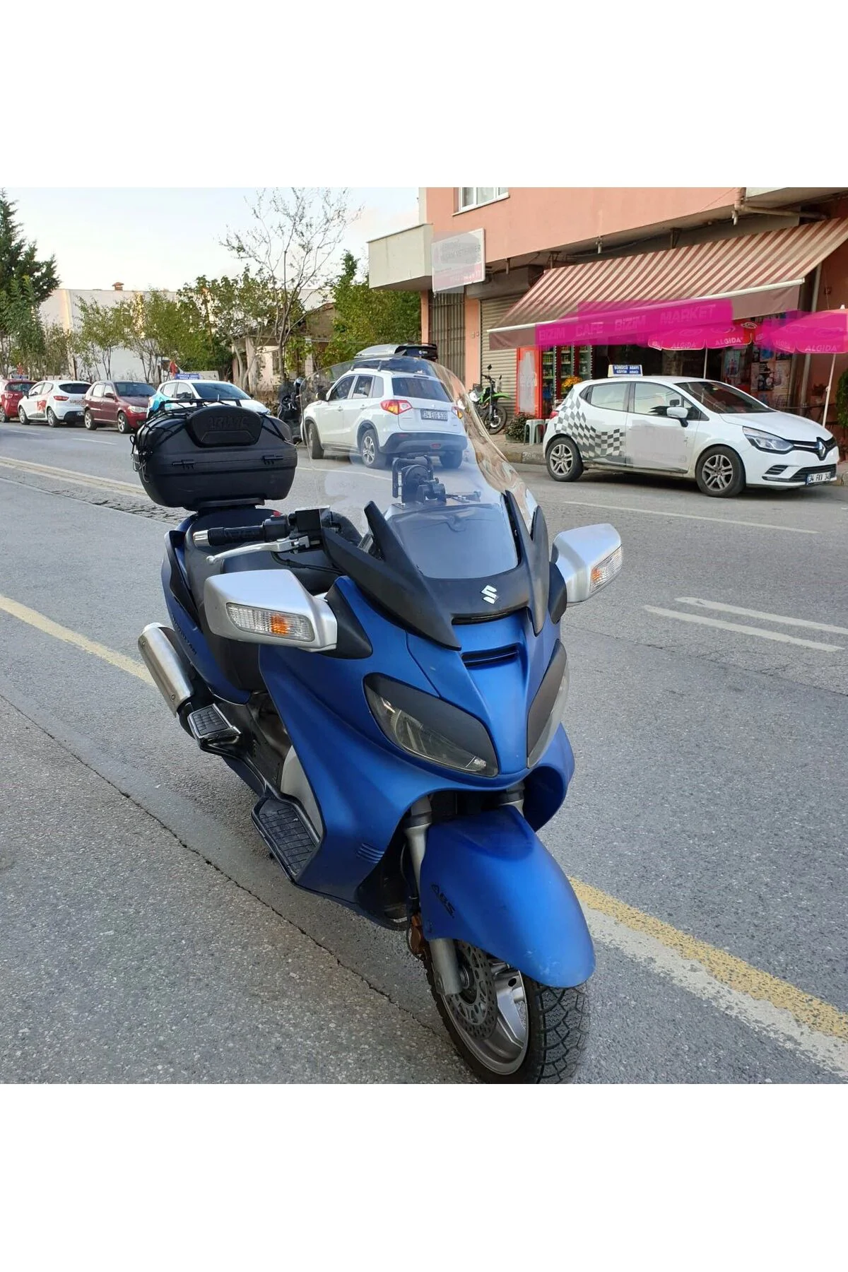 Suzuki Burgman 650 Ön Cam 2005-2008 Model 65cm Şeffaf Renkli 4mm