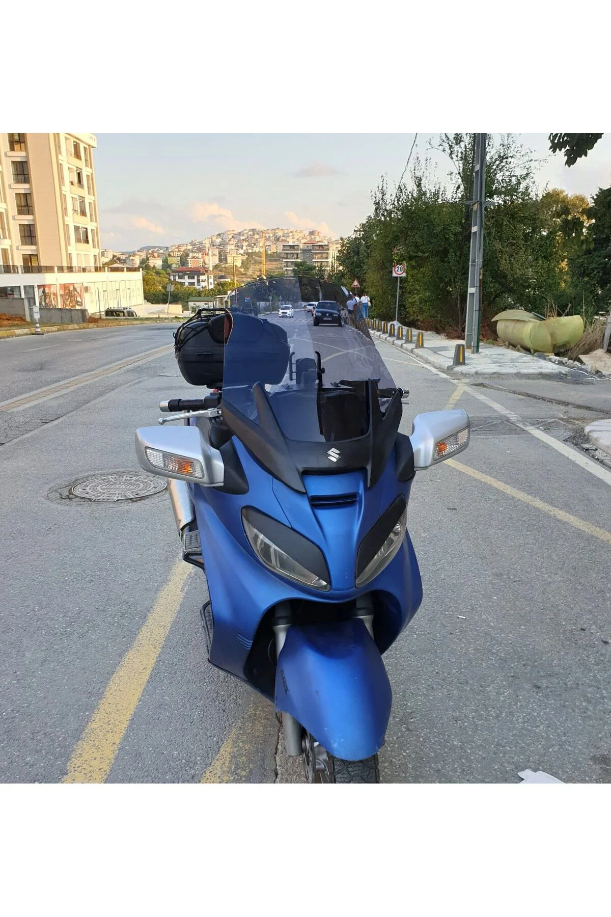 Suzuki Burgman 650 Ön Cam 2005-2008 Model 65cm Füme Renkli 4mm