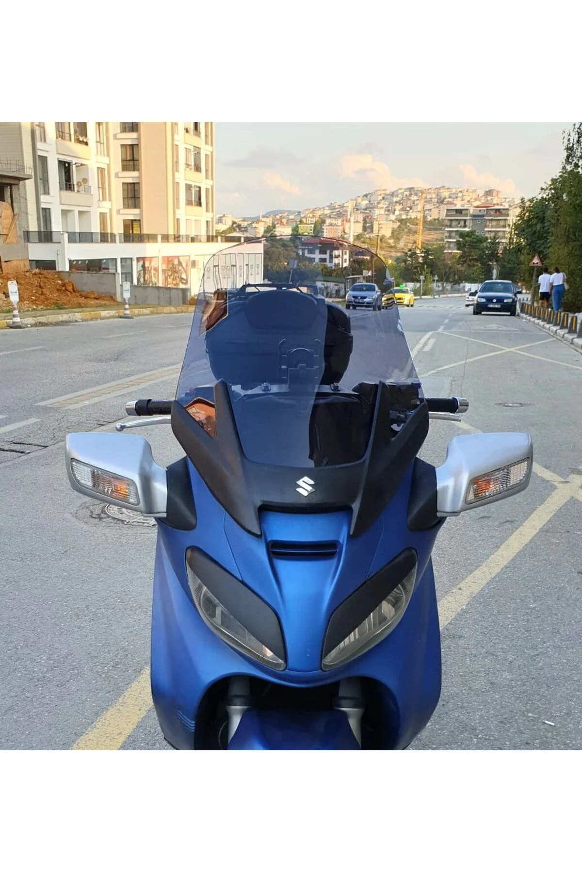 Suzuki Burgman 650 Ön Cam 2005-2008 Model 65cm Füme Renkli 4mm