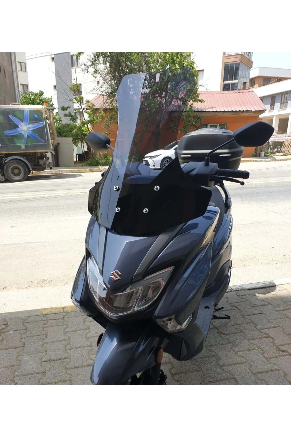 Suzuki Burgman Street EX 125 Ön Cam 2023-2026 Model 62cm Füme Ren