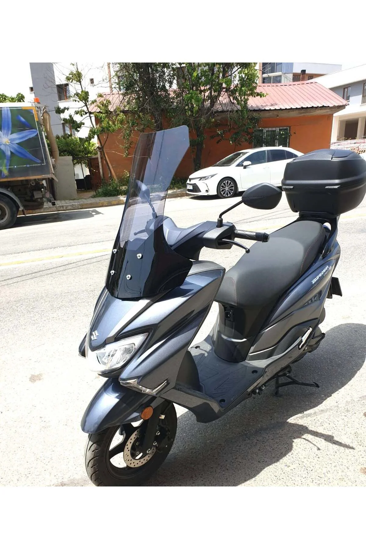Suzuki Burgman Street EX 125 Ön Cam 2023-2026 Model 62cm Füme Ren