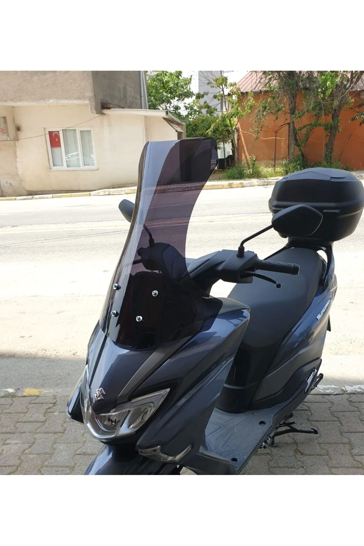 Suzuki Burgman Street EX 125 Ön Cam 2023-2026 Model 62cm Siyah Re