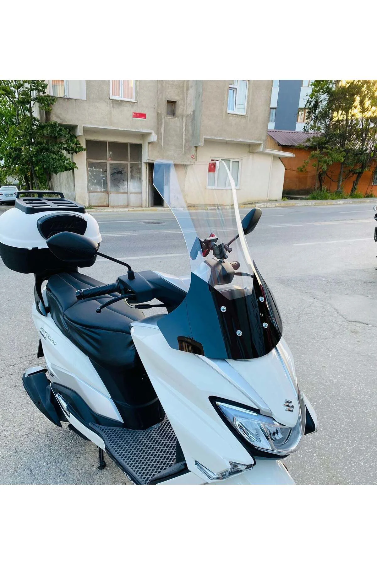 Suzuki Burgman Street EX 125 Ön Cam 2023-2026 Model 62cm Şeffaf Renkli 4mm
