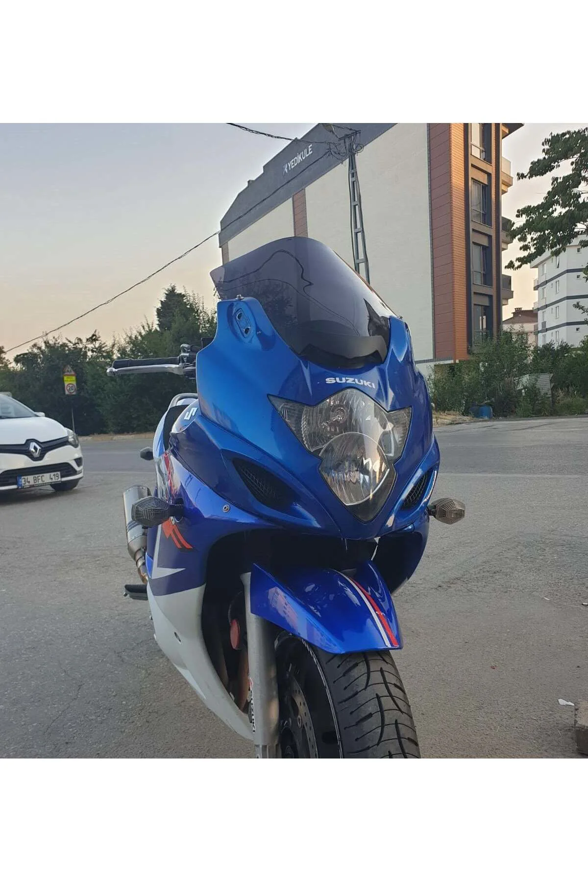 Suzuki GSX 650 F Ön Cam 2008-2012 Model 40cm Siyah Renkli