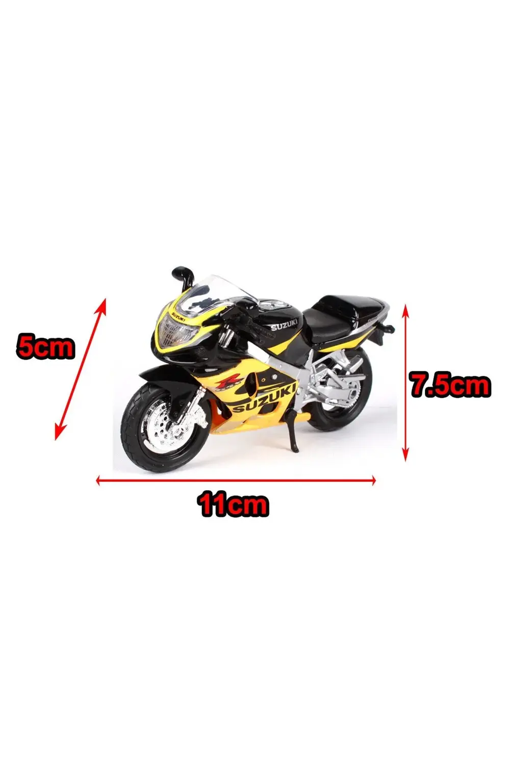 Suzuki Gsx R600 Diecast Model Motosiklet Dirt Bike Motocross 1:18