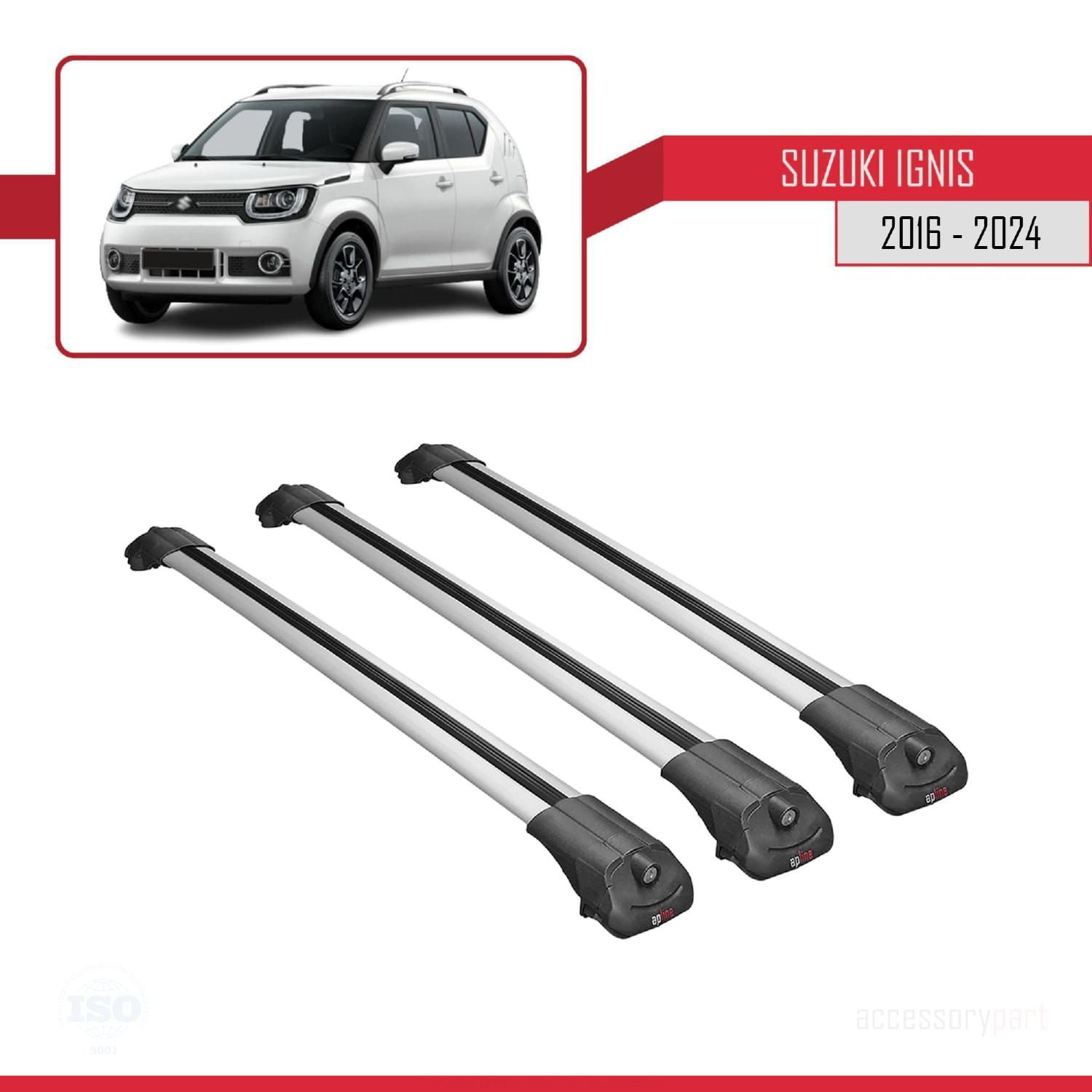 Suzuki Ignıs 2016 ve Sonrası ile uyumlu ACE-1 Ara Atkı Tavan Barı
