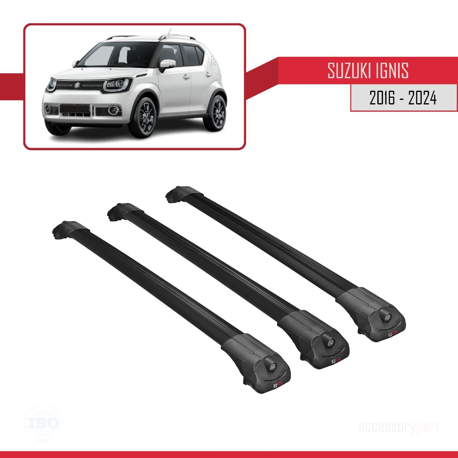 Suzuki Ignıs 2016 ve Sonrası ile uyumlu ACE-1 Ara Atkı Tavan Barı
