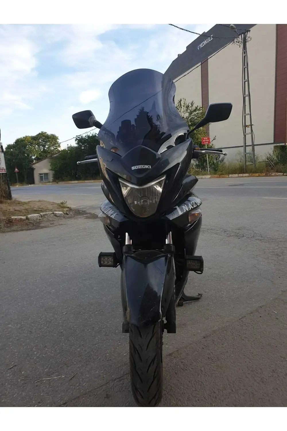 Suzuki İnazuma GW 250F Ön Cam 2014-2017 Model 50cm Siyah Renkli 4