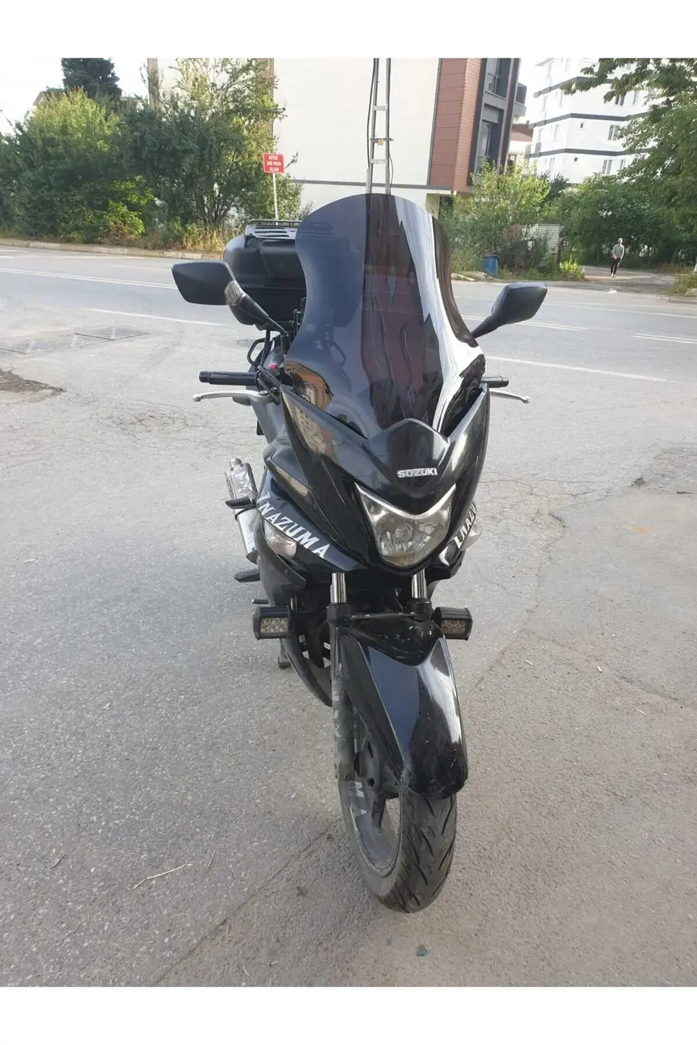 Suzuki İnazuma GW 250F Ön Cam 2014-2017 Model 50cm Siyah Renkli 4
