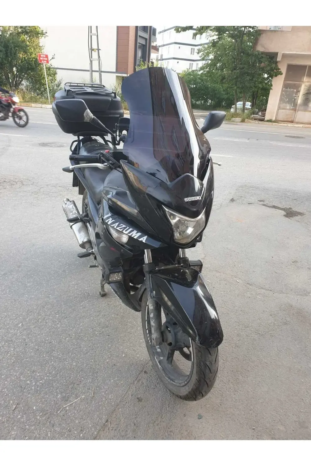 Suzuki İnazuma GW 250F Ön Cam 2014-2017 Model 50cm Siyah Renkli 4