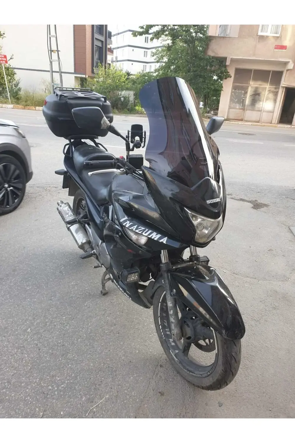 Suzuki İnazuma GW 250F Ön Cam 2014-2017 Model 50cm Siyah Renkli 4