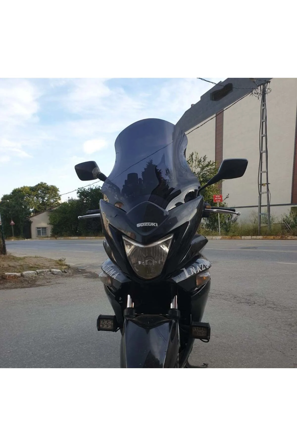 Suzuki İnazuma GW 250F Ön Cam 2012-2017 Model 50cm Siyah Renkli 4