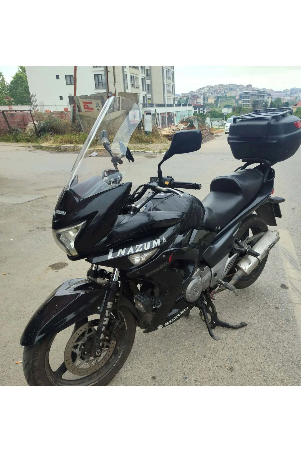 Suzuki İnazuma GW 250F Ön Cam 2012-2017 Model 50cm Şeffaf Renkli 