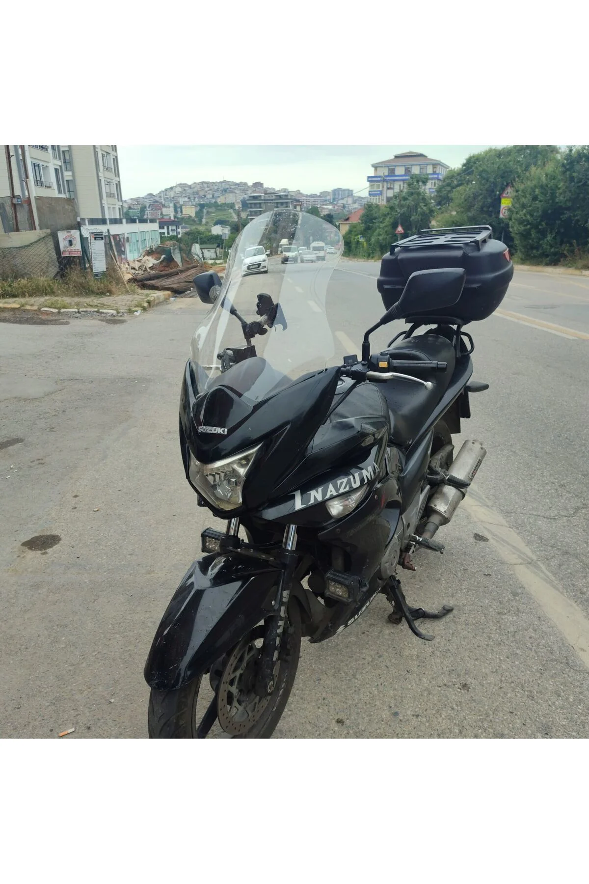 Suzuki İnazuma GW 250F Ön Cam 2012-2017 Model 50cm Şeffaf Renkli 