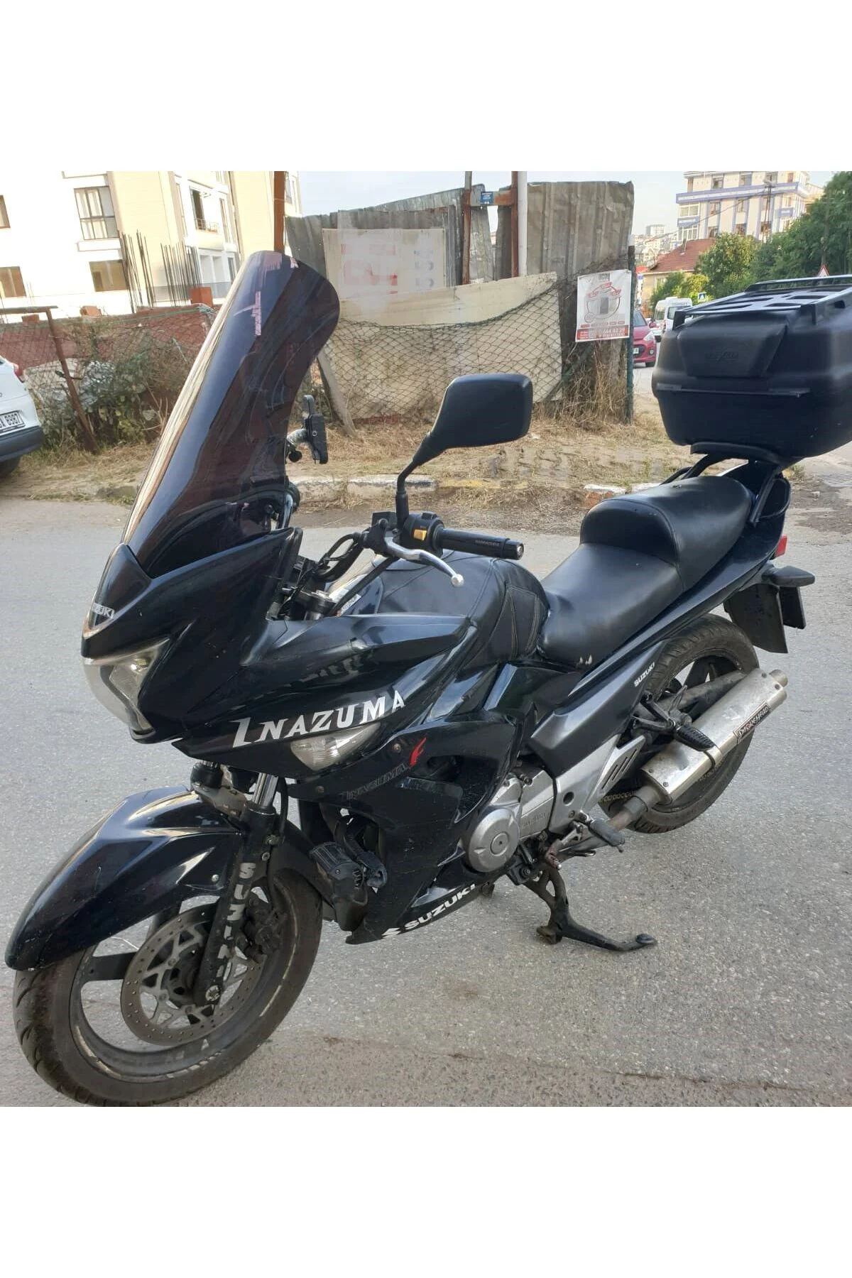 Suzuki İnazuma GW 250F Ön Cam 2012-2017 Model 50cm Siyah Renkli 4