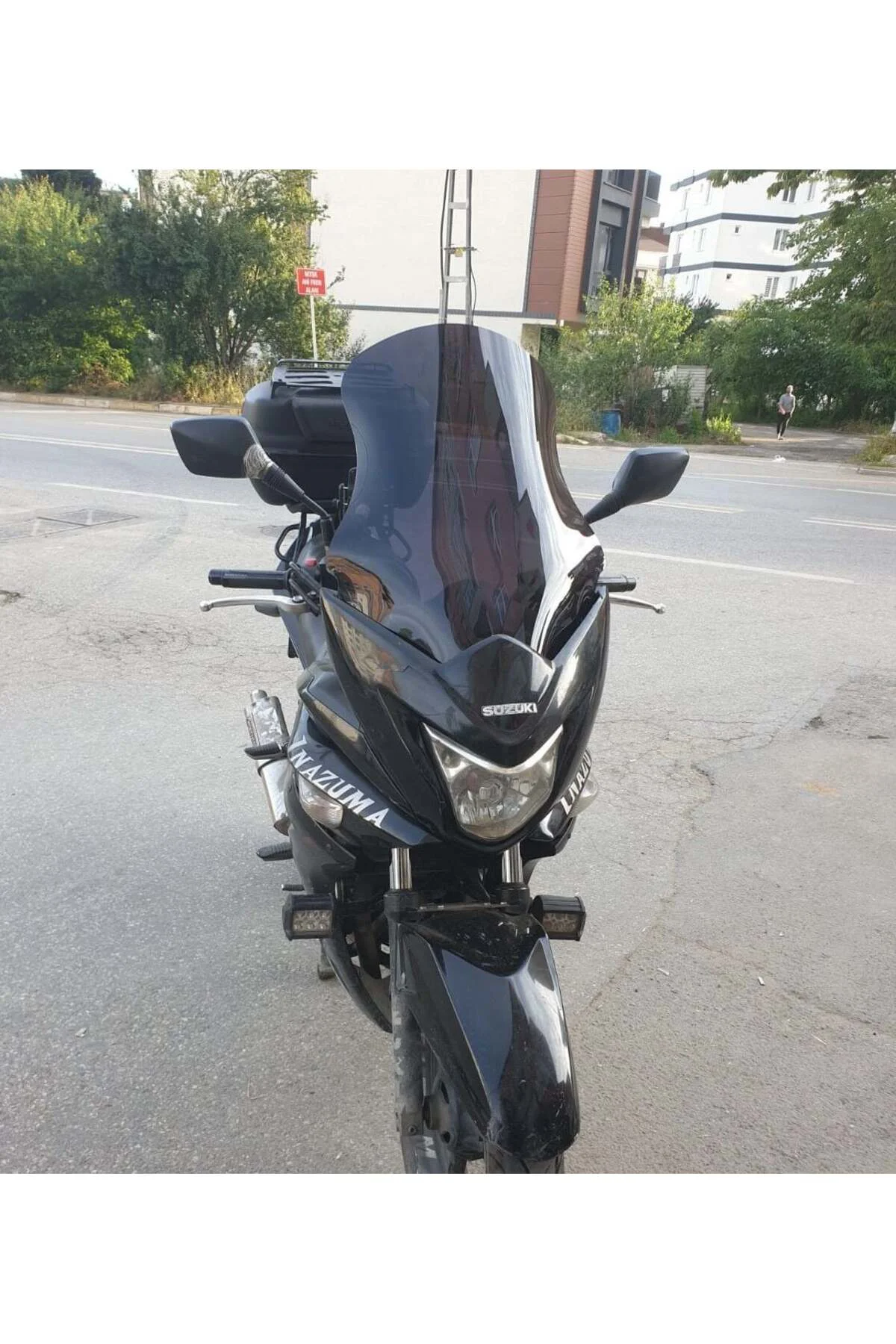 Suzuki İnazuma GW 250F Ön Cam 2012-2017 Model 50cm Siyah Renkli 4