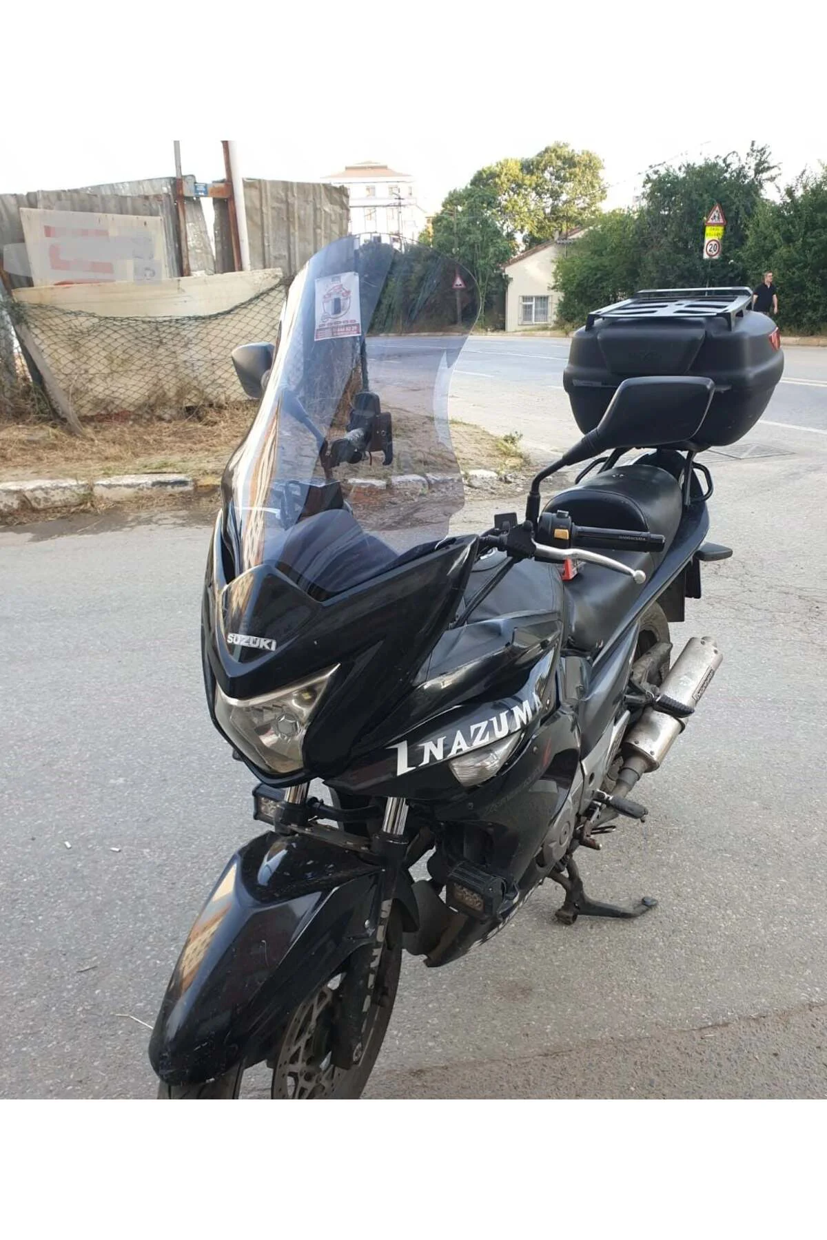 Suzuki İnazuma GW 250F Ön Cam 2012-2017 Model 50cm Füme Renkli 4mm