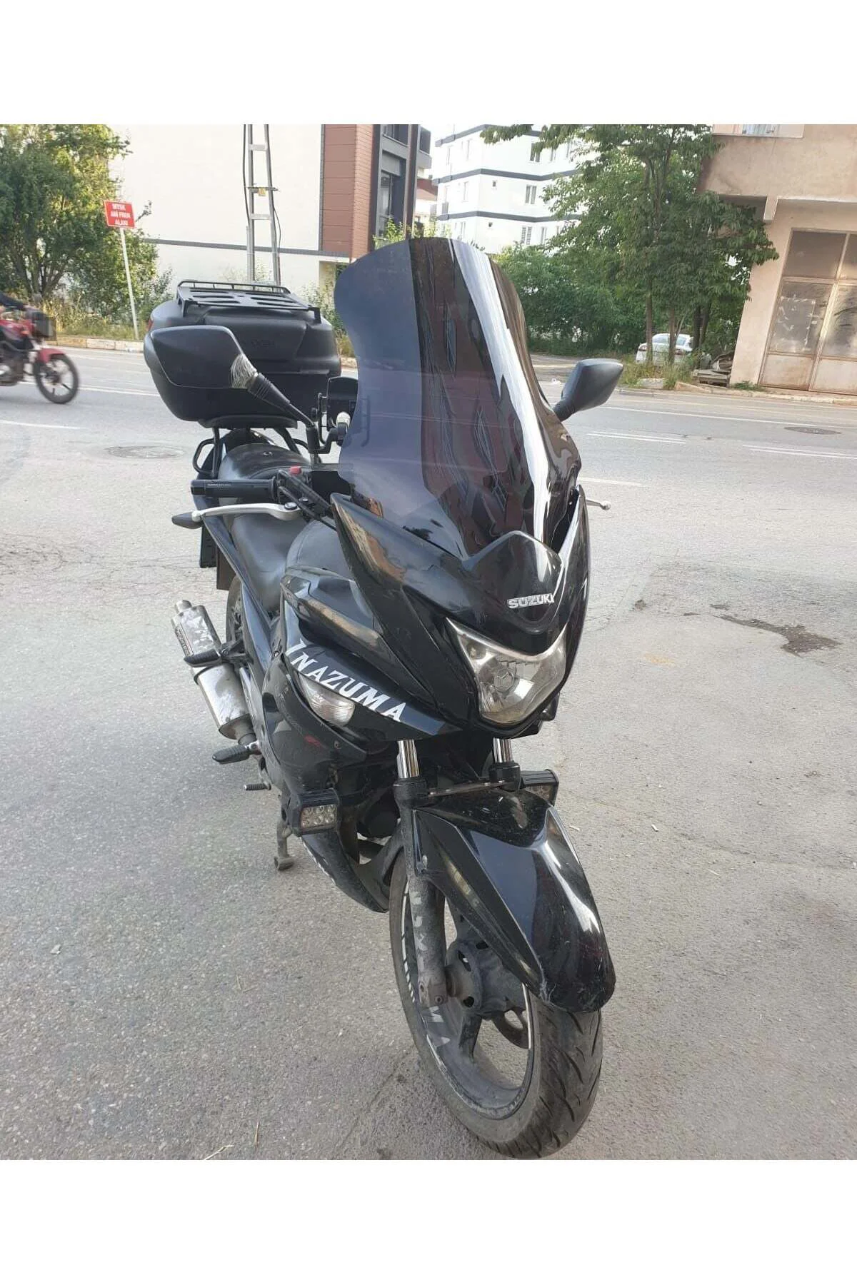 Suzuki İnazuma GW 250F Ön Cam 2012-2017 Model 50cm Siyah Renkli 4