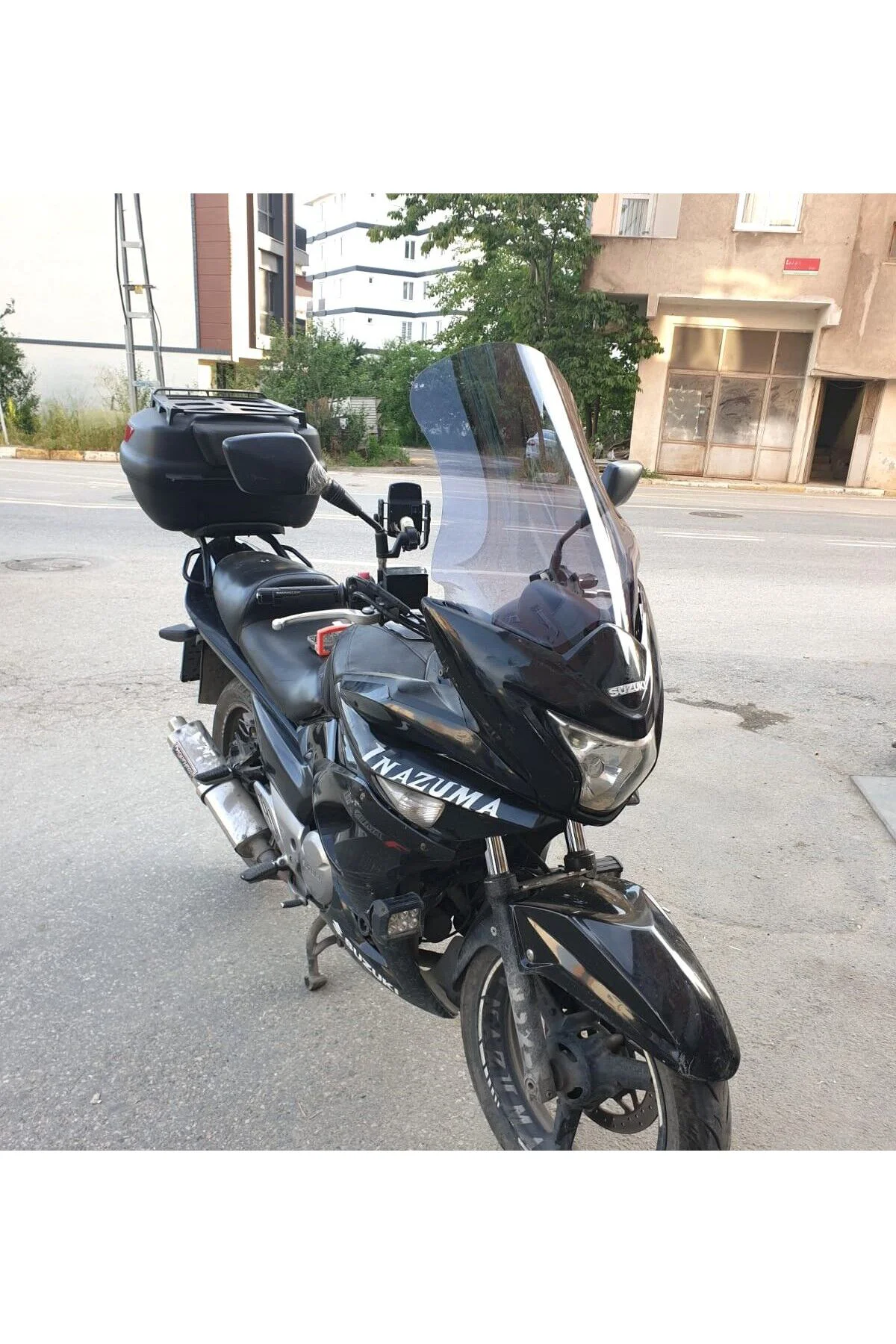 Suzuki İnazuma GW 250F Ön Cam 2012-2017 Model 50cm Füme Renkli 4mm