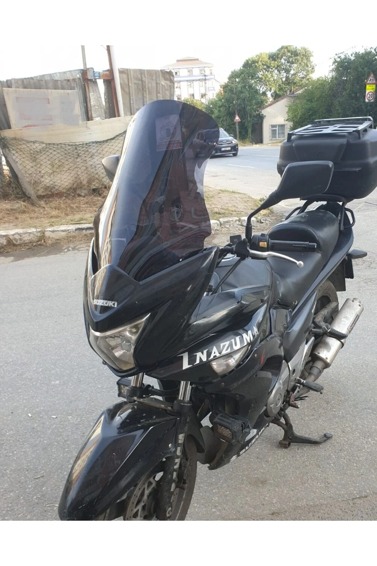 Suzuki İnazuma GW 250F Ön Cam 2012-2017 Model 50cm Siyah Renkli 4