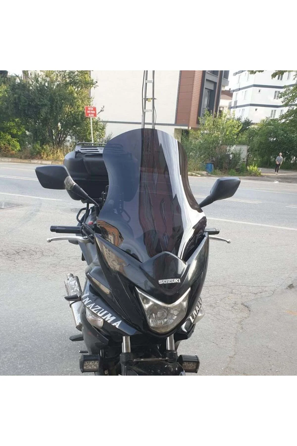 Suzuki İnazuma GW 250F Ön Cam 2012-2017 Model 50cm Siyah Renkli 4