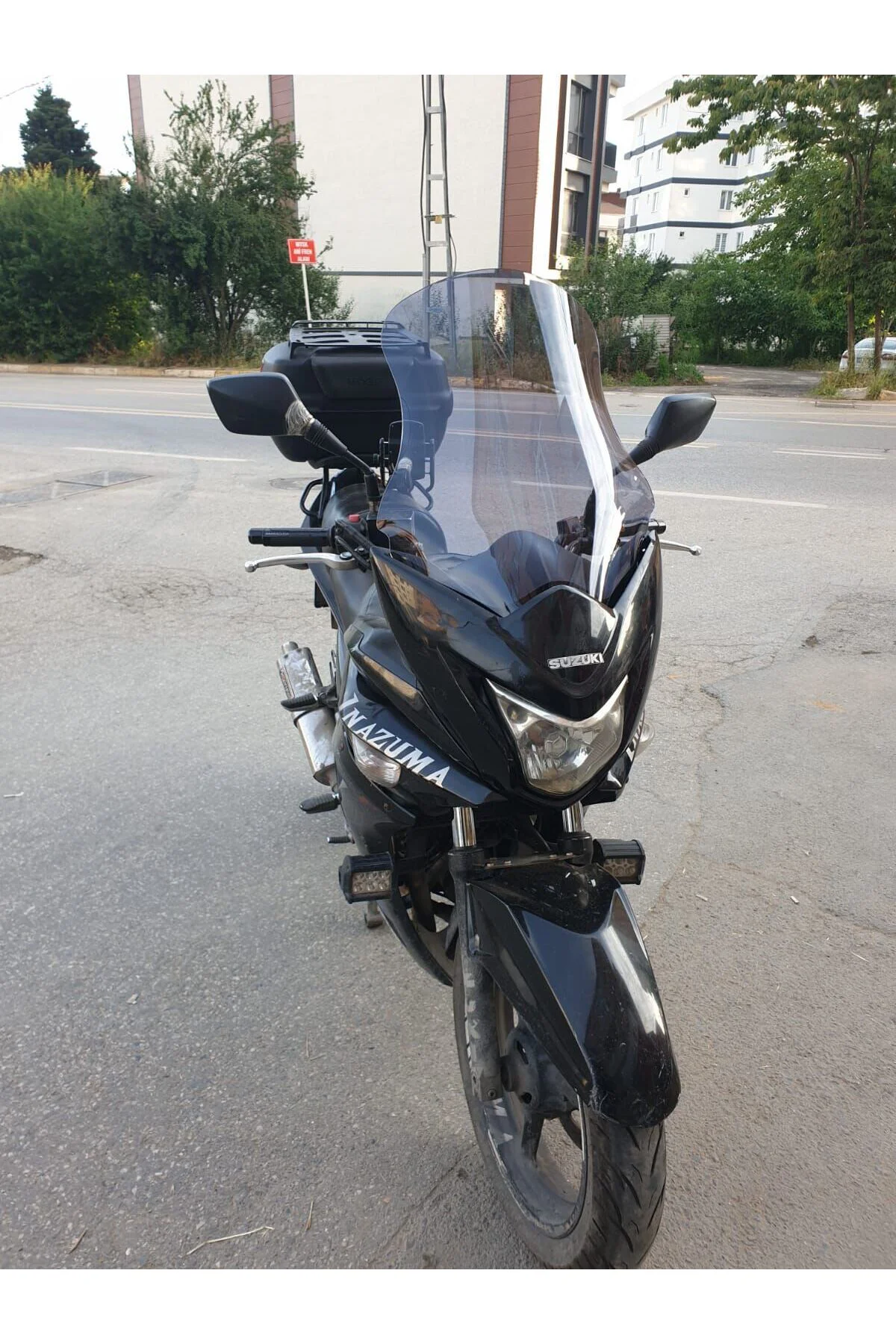 Suzuki İnazuma GW 250F Ön Cam 2012-2017 Model 50cm Füme Renkli 4mm