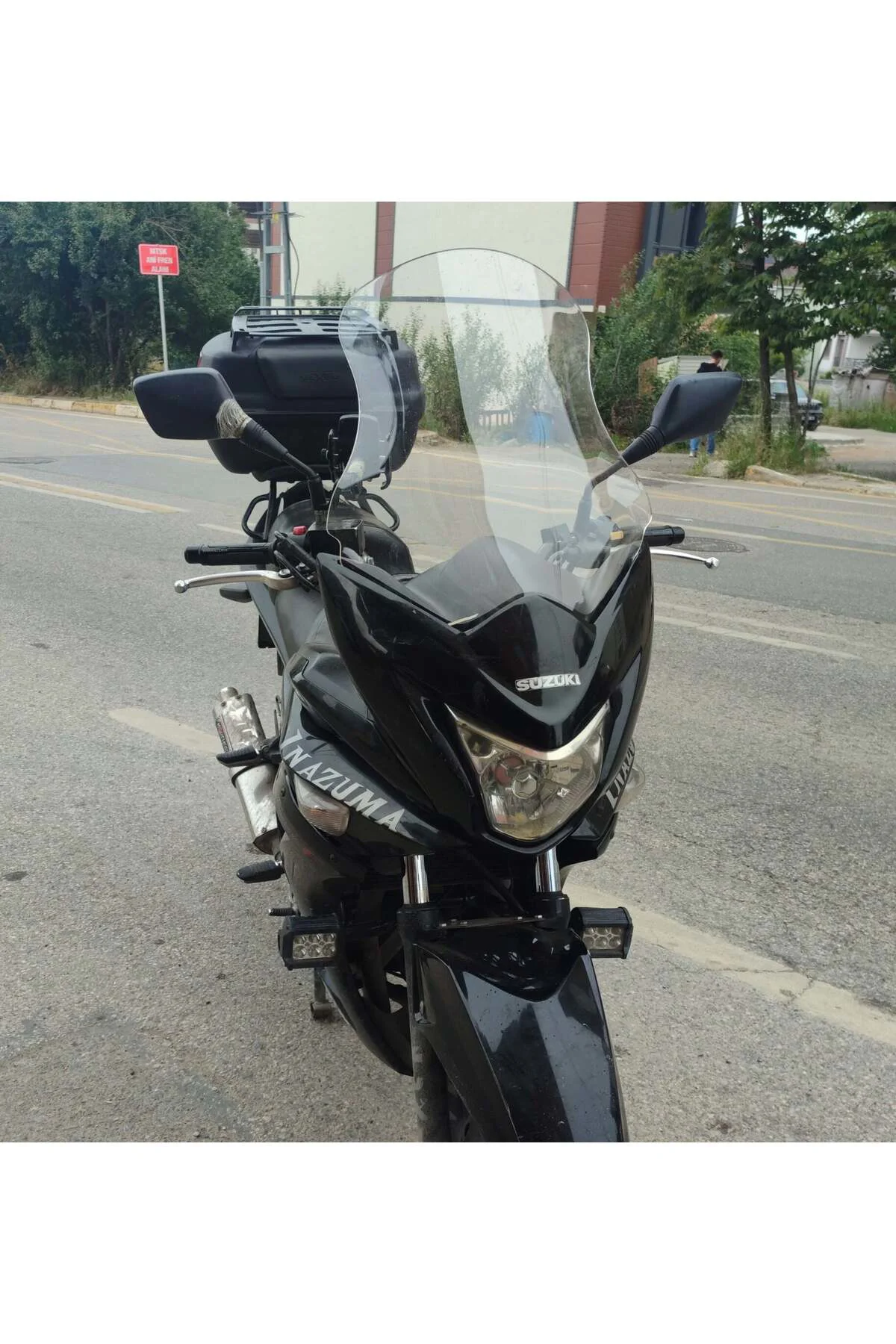 Suzuki İnazuma GW 250F Ön Cam 2012-2017 Model 50cm Şeffaf Renkli 