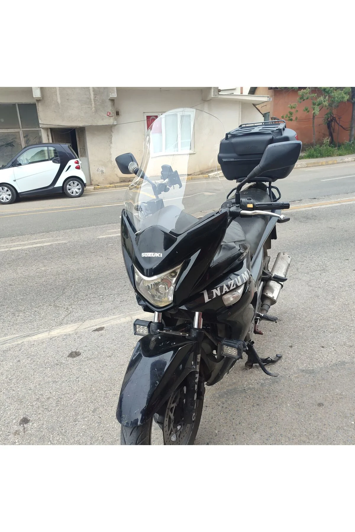 Suzuki İnazuma GW 250F Ön Cam 2012-2017 Model 50cm Şeffaf Renkli 