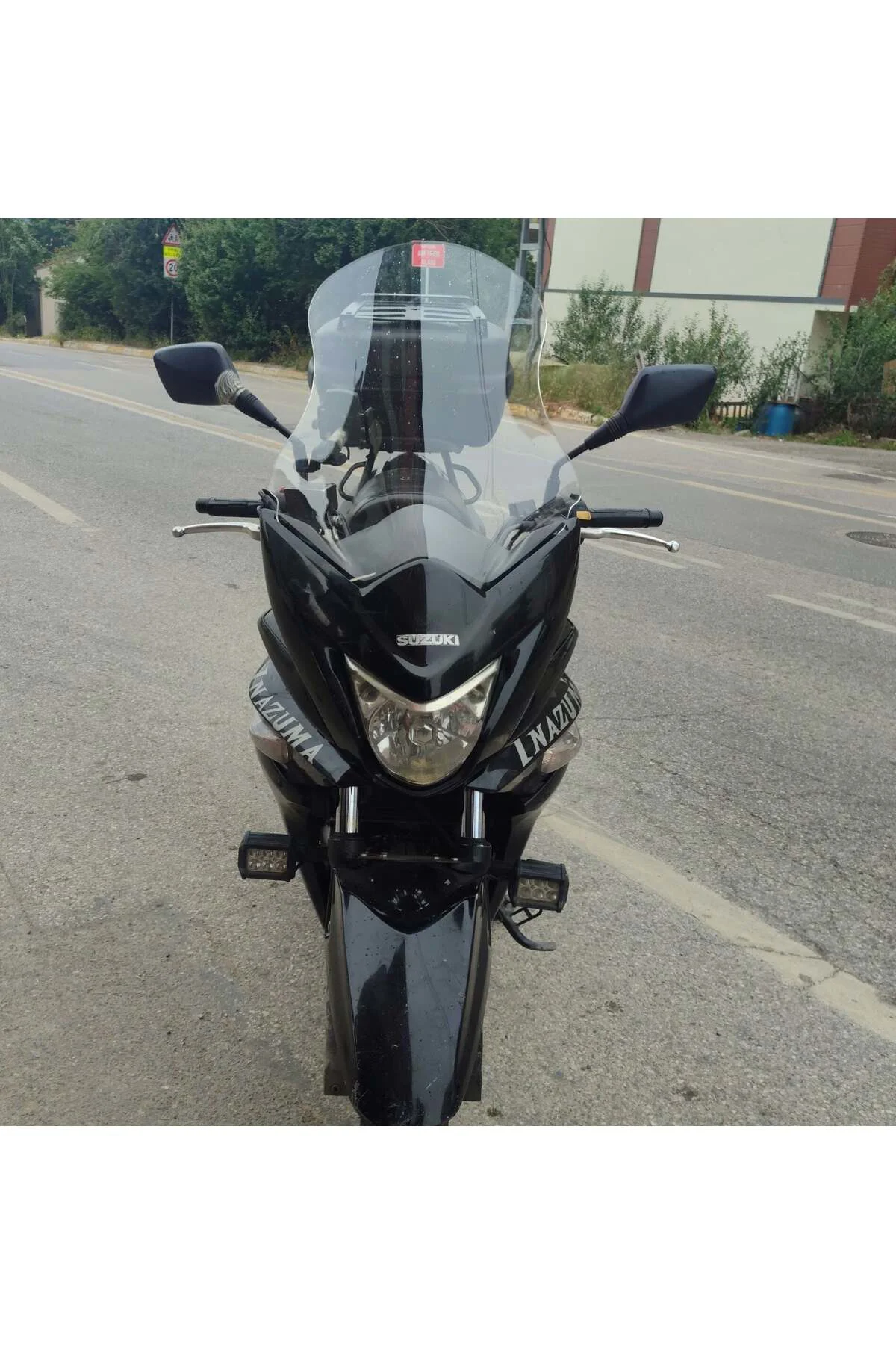 Suzuki İnazuma GW 250F Ön Cam 2012-2017 Model 50cm Şeffaf Renkli 