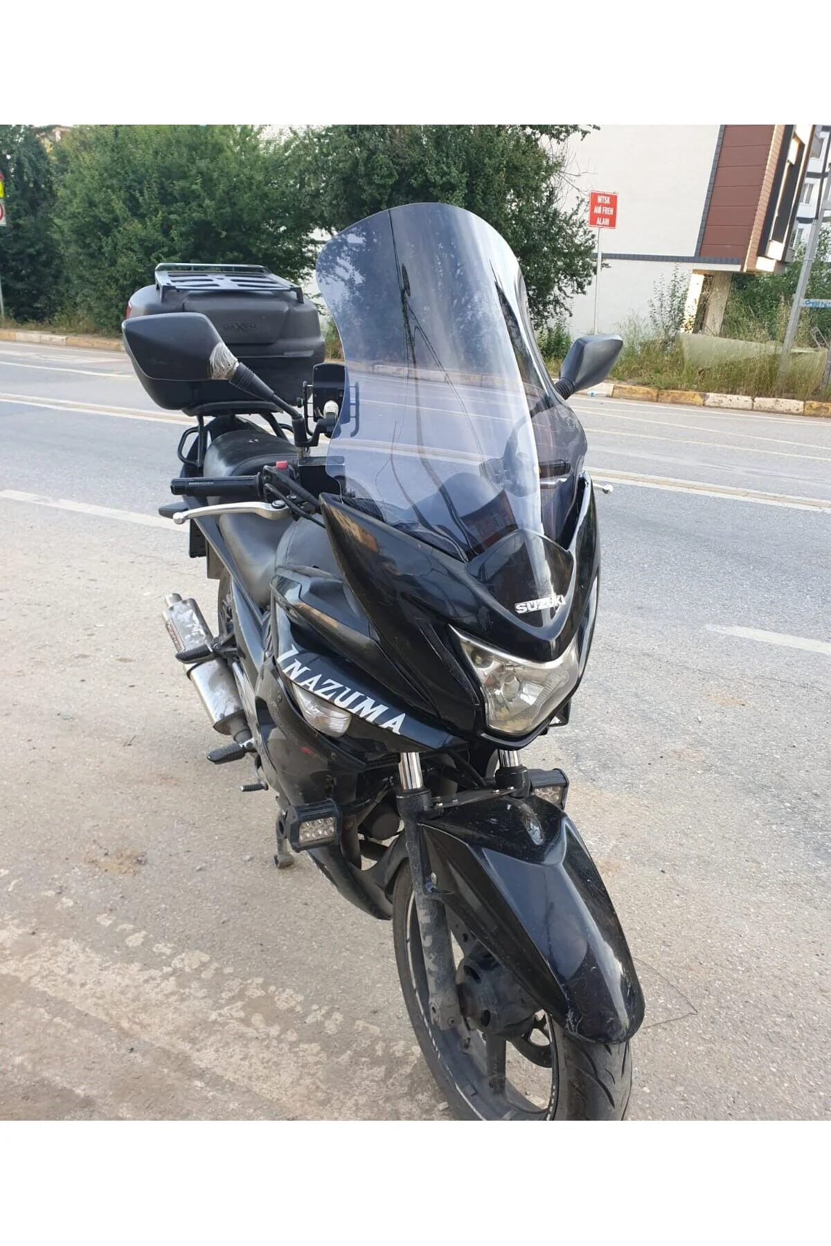 Suzuki İnazuma GW 250F Ön Cam 2012-2017 Model 50cm Füme Renkli 4mm