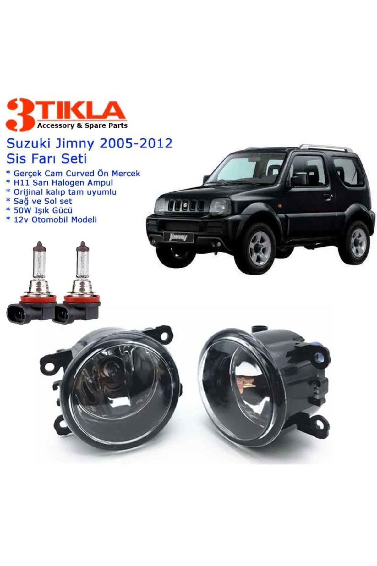 Suzuki Jimny 2006 Sis Farı Set Oem: 8200074008