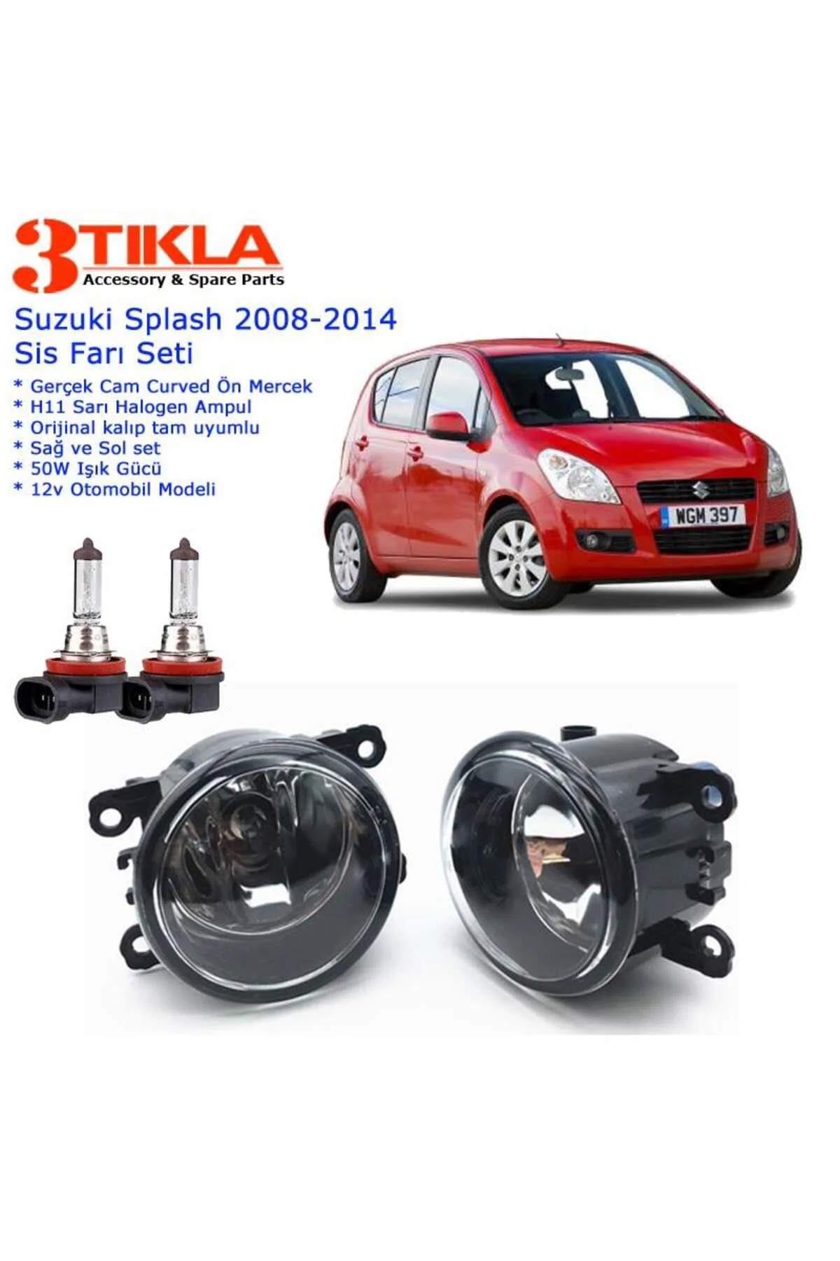 Suzuki Swift 2011 Sis Farı Set Oem: 8200074008 Suzuki Swift 2011 Sis Farı Set Oem: 8200074008