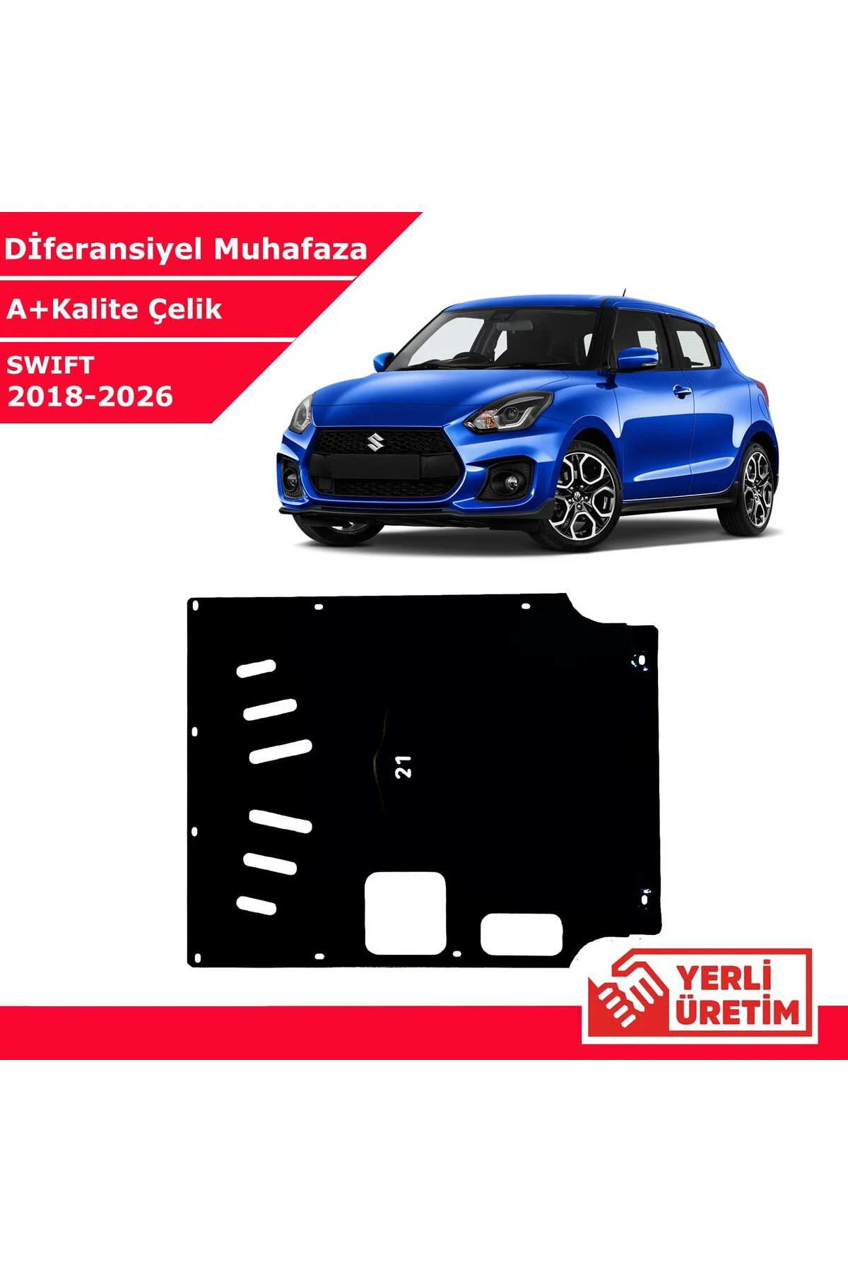 Suzuki Swift 2018-2026 Çelik Karter Muhafaza Çelik Koruma Sacı A+ Suzuki Swift 2018-2026 Çelik Karter Muhafaza Çelik Koruma Sacı A+