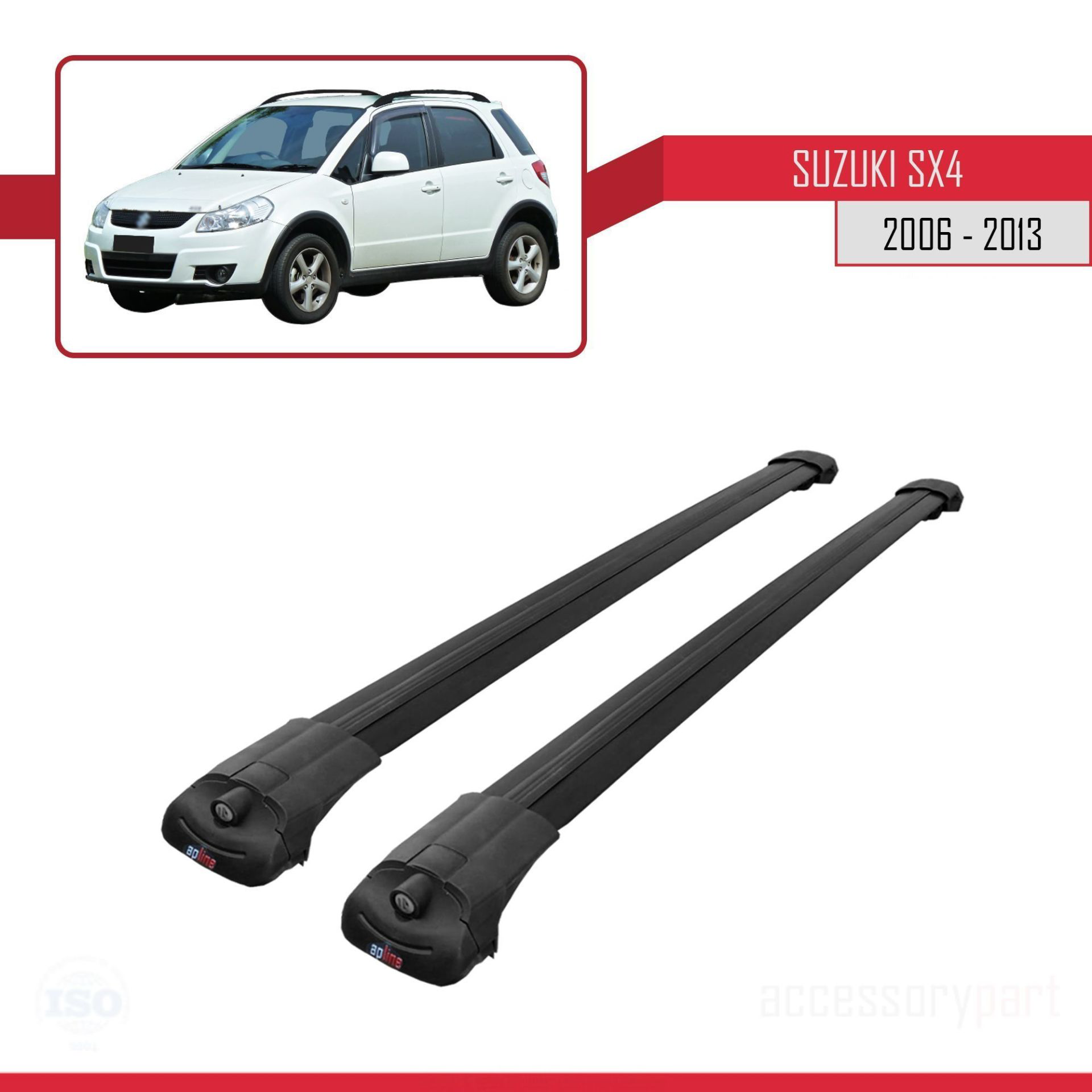 Suzuki SX4 2006-2013 Arası ile uyumlu ACE-1 Ara Atkı Tavan Barı S