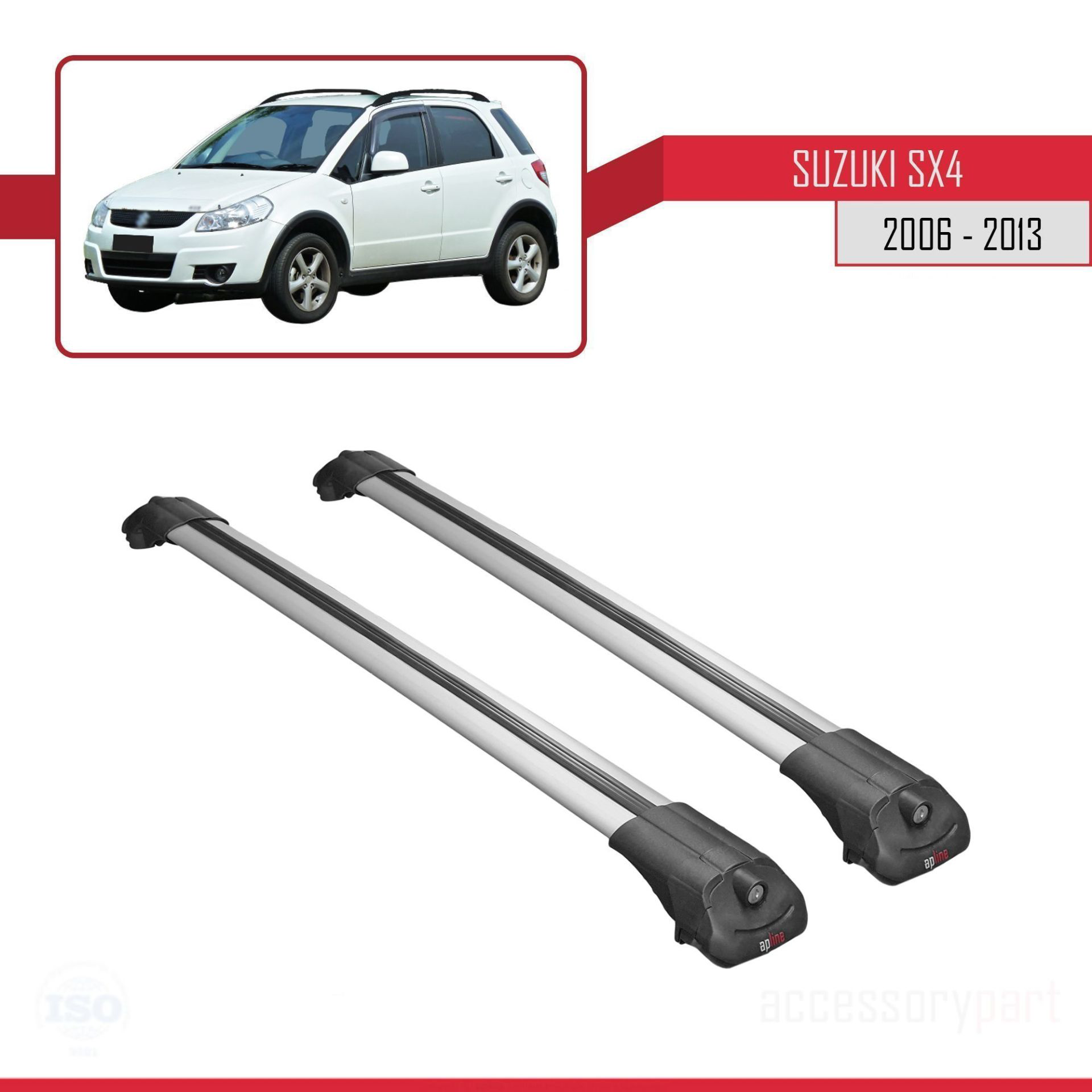 Suzuki SX4 2006-2013 Arası ile uyumlu ACE-1 Ara Atkı Tavan Barı G
