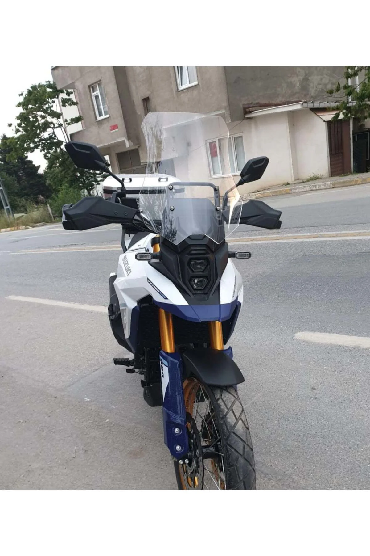 Suzuki V-strom 800 DE Ön Cam 2023-2026 Model 50cm Şeffaf Renkli 4