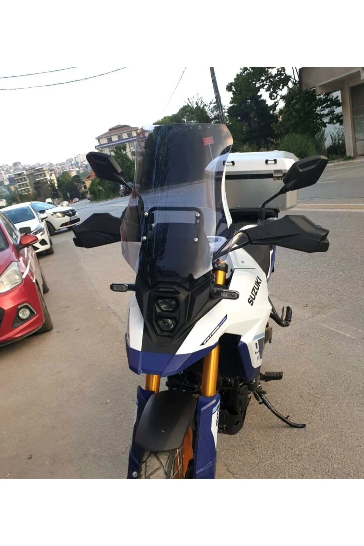 Suzuki V-strom 800 DE Ön Cam 2023-2026 Model 50cm Füme Renkli 4mm