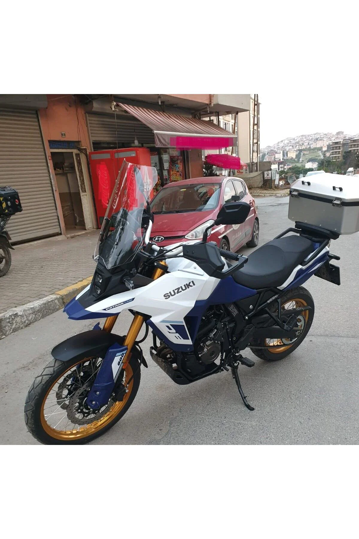 Suzuki V-strom 800 DE Ön Cam 2023-2026 Model 50cm Şeffaf Renkli 4