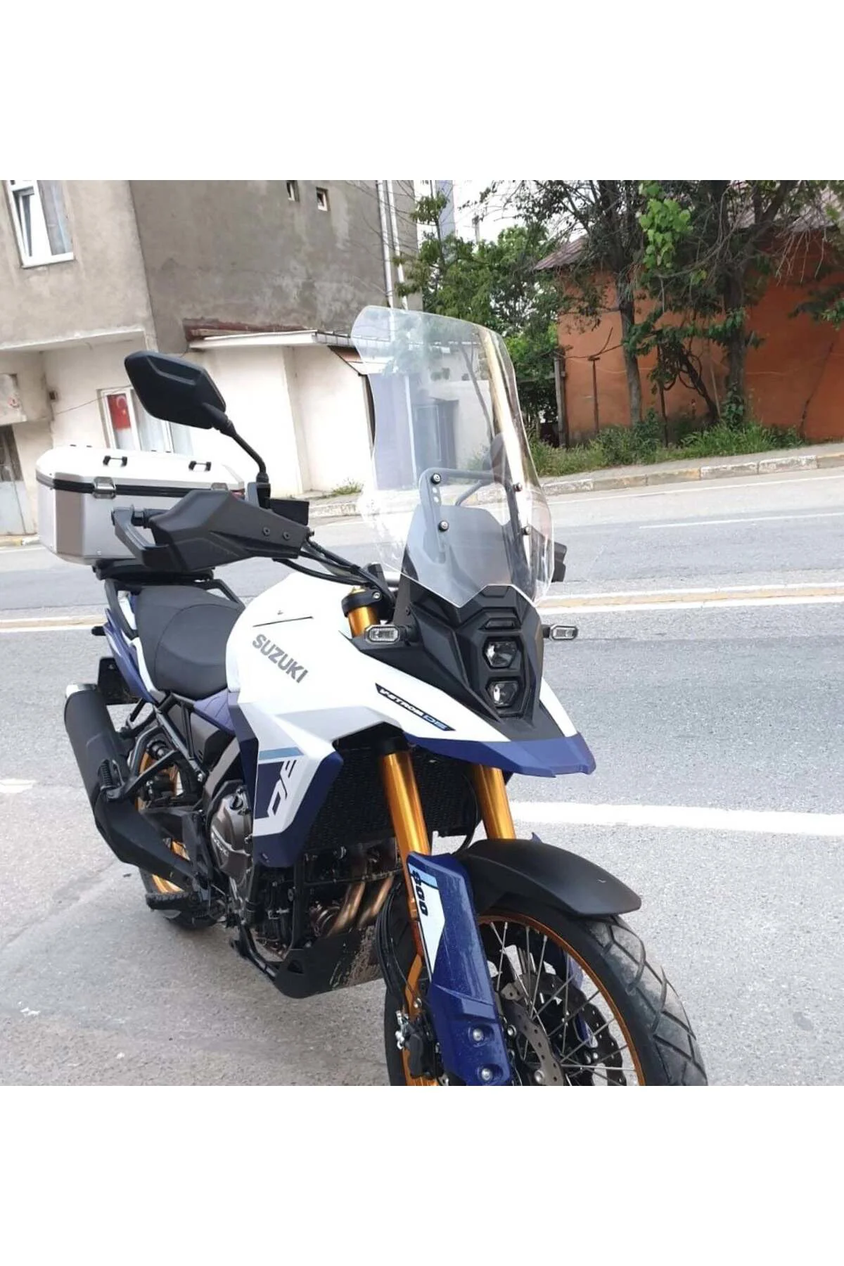 Suzuki V-strom 800 DE Ön Cam 2023-2026 Model 50cm Şeffaf Renkli 4