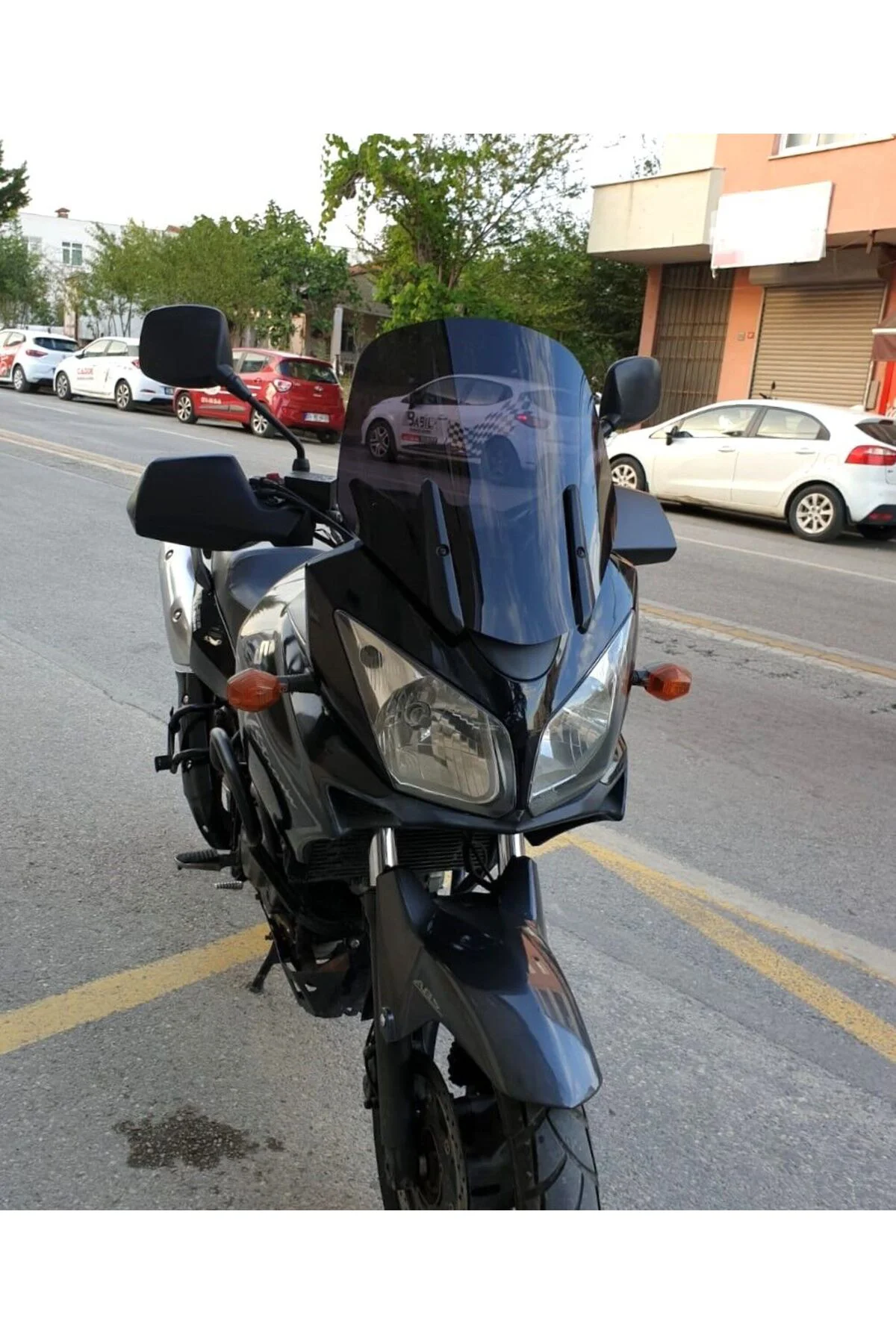 Suzuki V-strom DL 1000 Ön Cam 2004-2010 Model 45cm Siyah Renkli 4