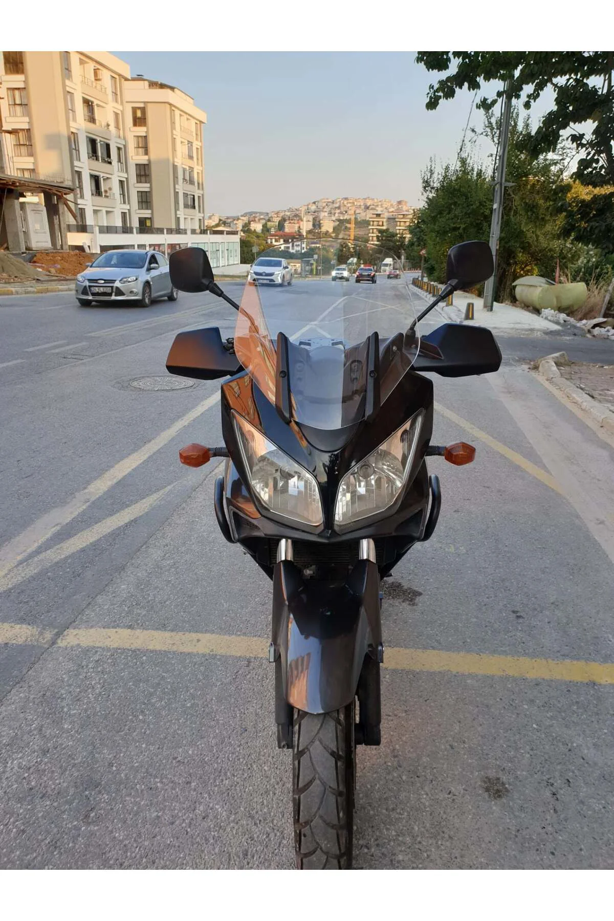 Suzuki V-strom DL 1000 Ön Cam 2004-2010 Model 45cm Şeffaf Renkli 
