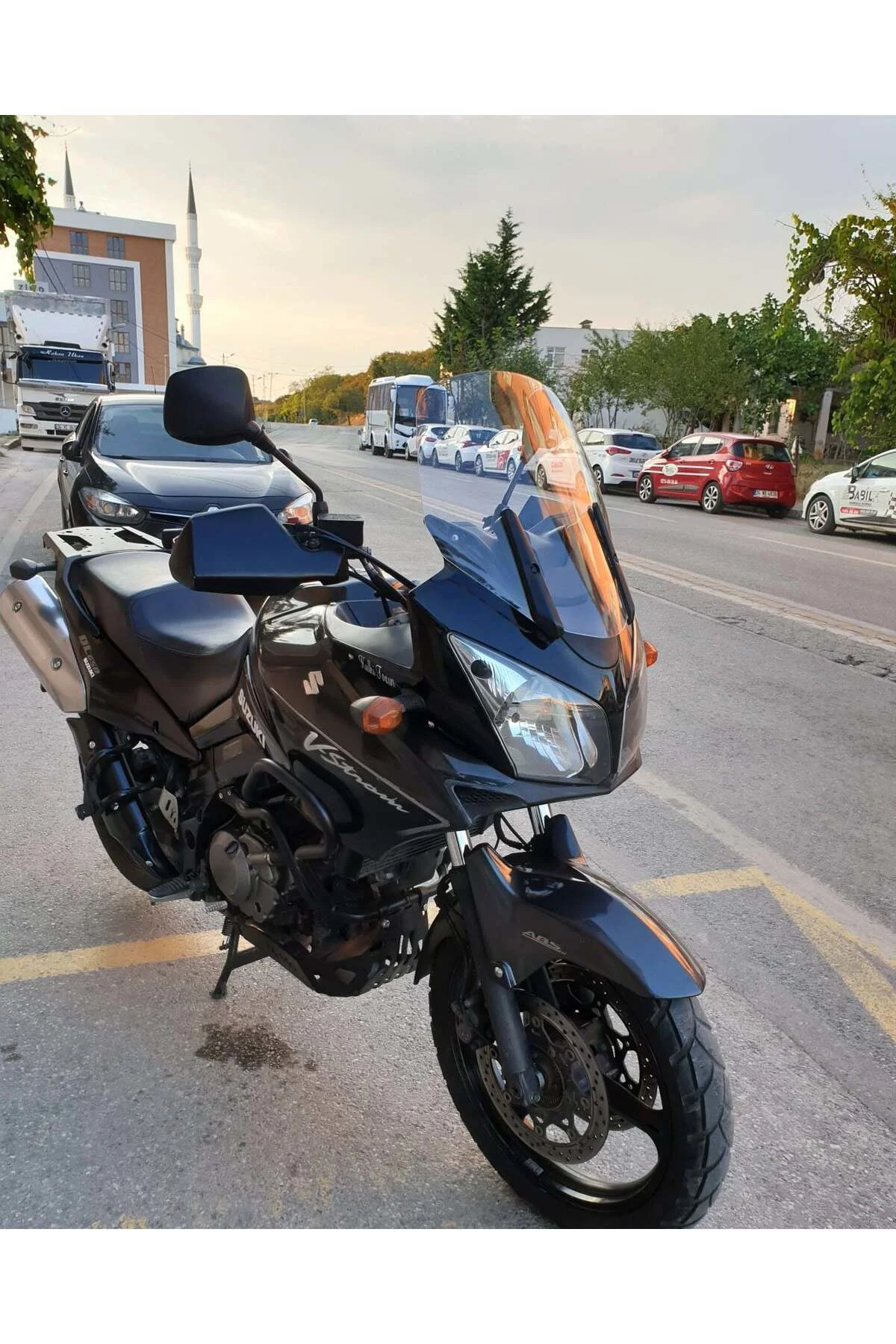 Suzuki V-strom DL 1000 Ön Cam 2004-2010 Model 45cm Şeffaf Renkli 