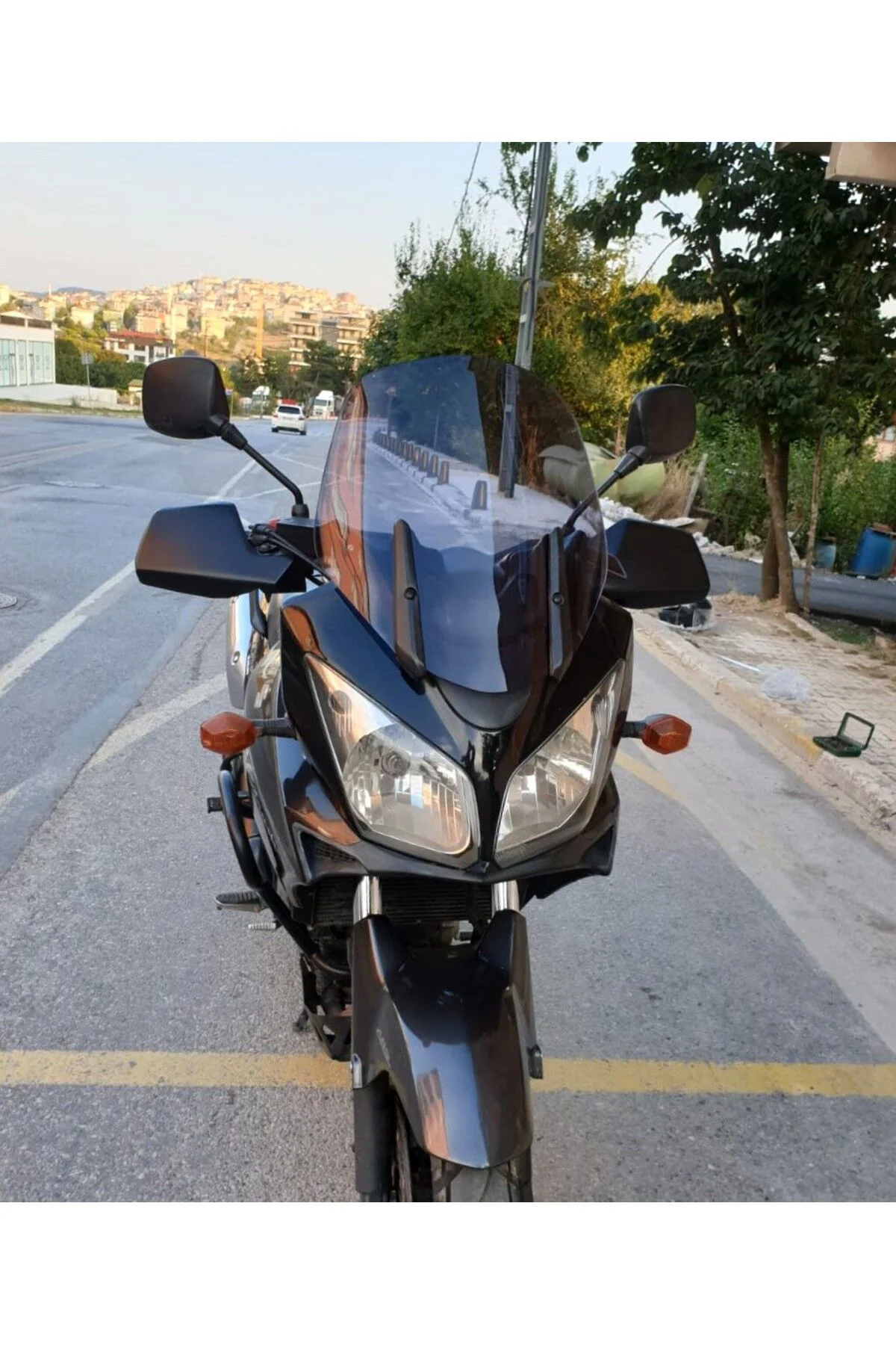 Suzuki V-strom DL 1000 Ön Cam 2004-2010 Model 45cm Füme Renkli 4mm